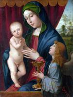 欧洲12-19世纪油画五_FRANCIA, Francesco - The Virgin and Child with an Angel